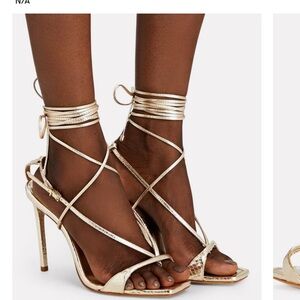 Schutz Ankle Wrap Sandal Heels 7